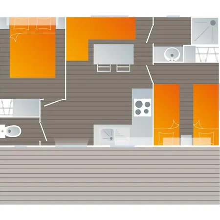 Kemping Mobil-home Avec Terrasse A - Api-1-52-978