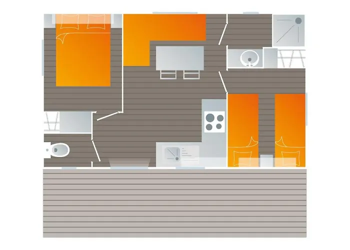 Κάμπινγκ Mobil-home Avec Terrasse A Saint-pierre-d'oleron - Api-1-52-978